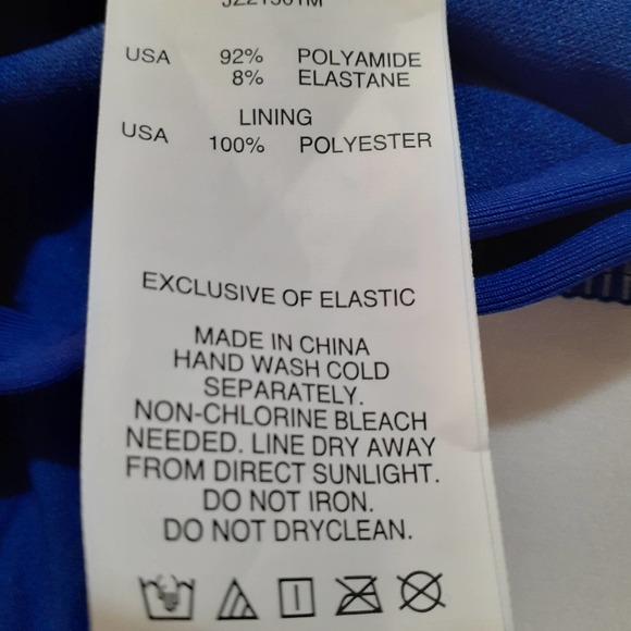 NEW Jantzen One Piece Swimsuit Tummy Control Blue - Picture 7 of 9